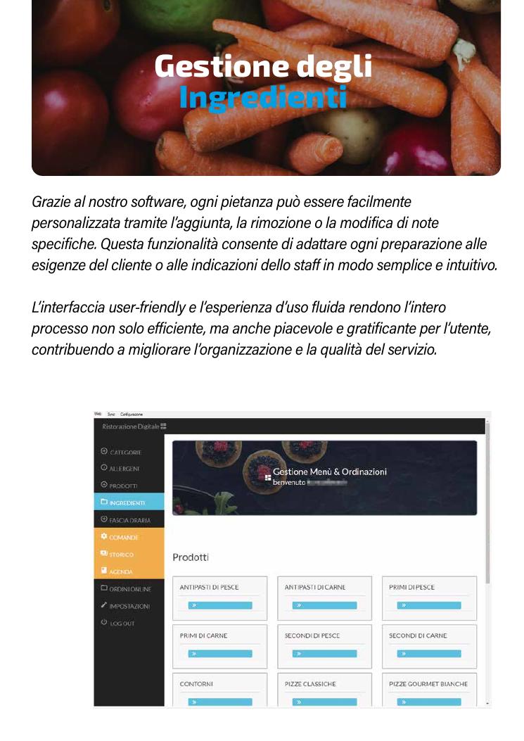 Gestione ingredienti